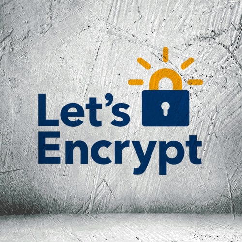 "Let's Enctypt" Logo mit Schlossgrafik